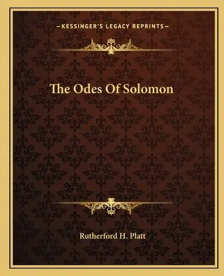 Die Oden Salomos - The Odes Of Solomon