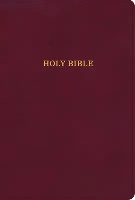 KJV Thinline-Großdruckbibel, burgunderfarbener Ledereinband - KJV Large Print Thinline Bible, Burgundy Leathertouch