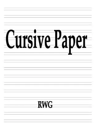 Kursives Papier: 200 Seiten 8,5 X 11 - Cursive Paper: 200 Pages 8.5 X 11