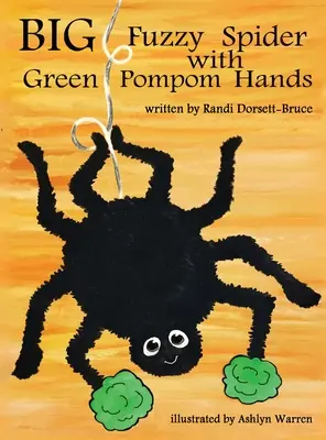 Große pelzige Spinne mit grünen Pomponhänden - Big Fuzzy Spider with Green Pompom Hands