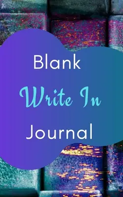 Blanko Journal zum Eintragen (Lila Blau Abstraktes Cover) - Blank Write In Journal (Purple Blue Abstract Art Cover)