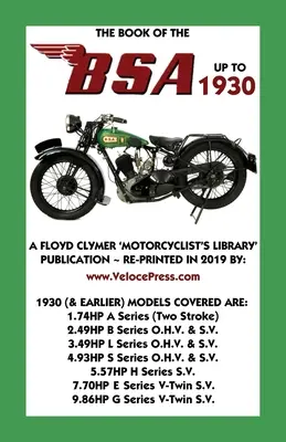 Buch des BSA bis 1930 - Book of the BSA Up to 1930