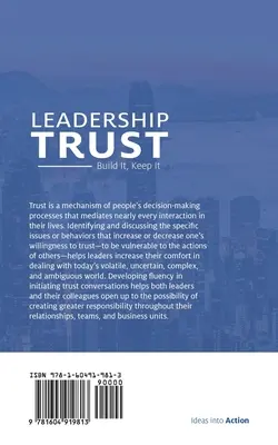 Vertrauen in die Führung: Aufbauen, erhalten - Leadership Trust: Build It, Keep It