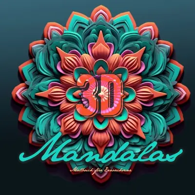 3D Mandalas Malbuch für Erwachsene: 3D-Mandala-Malbuch für Erwachsene Graustufen-Mandala-Malbuch 3D-Graustufen-Mandalas 64P - 3D Mandalas Coloring Book for Adults: 3D Mandala Coloring Book for adults grayscale mandala coloring book 3D Grayscale Mandalas 64P
