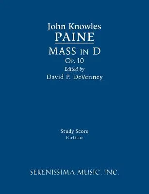 Messe in D, Op.10: Studienpartitur - Mass in D, Op.10: Study score