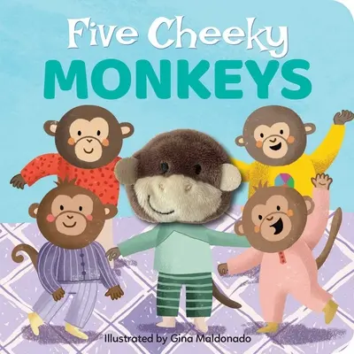 Fünf freche Affen: Fingerpuppenbuch - Five Cheeky Monkeys: Finger Puppet Book