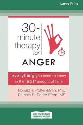 Dreißig-Minuten-Therapie gegen Wut: Alles, was Sie wissen müssen, in kürzester Zeit (16pt Large Print Edition) - Thirty-Minute Therapy for Anger: Everything You Need to Know in the Least Amount of Time (16pt Large Print Edition)