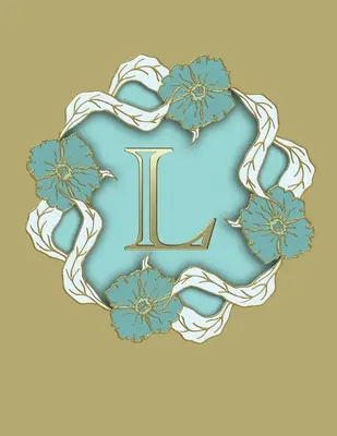 L: 100 Seiten 8,5 X 11 Monogramm Notizbuch College liniertes Papier - L: 100 Pages 8.5 X 11 Monogram Notebook College Ruled Line Paper