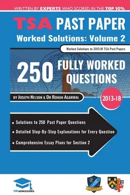 TSA Past Paper Worked Solutions Volume Two: 2013 -16, Detaillierte Schritt-für-Schritt-Erklärungen für über 200 Fragen, Umfassende Section 2 Essay Plans, - TSA Past Paper Worked Solutions Volume Two: 2013 -16, Detailed Step-By-Step Explanations for over 200 Questions, Comprehensive Section 2 Essay Plans,