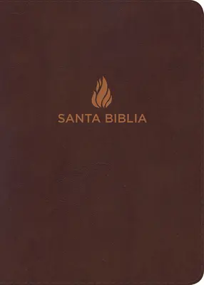 NVI Biblia Compacta Letra Grande Marrn, Piel Fabricada Con ndice