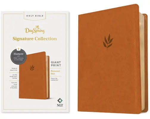 NLT Personal Size Giant Print Bible, Filament Enabled Edition (Rote Schrift, lederähnlich, Classic Tan): Dayspring Signature Kollektion - NLT Personal Size Giant Print Bible, Filament Enabled Edition (Red Letter, Leatherlike, Classic Tan): Dayspring Signature Collection