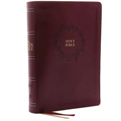 Kjv, Offene Bibel, Lederweiches Leder, Burgund, Indexiert, Red Letter Edition, Komfortdruck: Vollständiges Nachschlagewerk - The Kjv, Open Bible, Leathersoft, Burgundy, Indexed, Red Letter Edition, Comfort Print: Complete Reference System