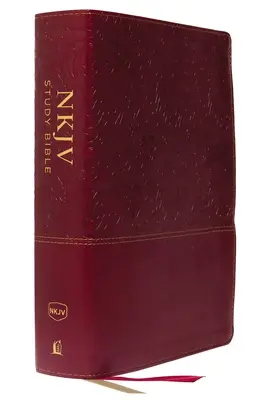 NKJV Studienbibel, Kunstleder, Rot, Vollfarbig, Red Letter Edition, Indexiert, Komfortdruck: Die vollständige Ressource für das Studium von Gottes Wort - NKJV Study Bible, Imitation Leather, Red, Full-Color, Red Letter Edition, Indexed, Comfort Print: The Complete Resource for Studying God's Word
