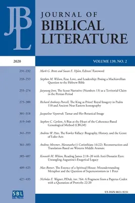 Zeitschrift für Biblische Literatur 139.2 (2020) - Journal of Biblical Literature 139.2 (2020)