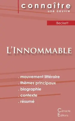 Leseprobe L'Innommable von Samuel Beckett (Literarische Analyse und komplettes Resümee) - Fiche de lecture L'Innommable de Samuel Beckett (Analyse littraire de rfrence et rsum complet)