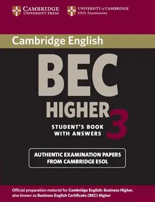 Cambridge Bec Higher 3 Student's Book mit Antworten - Cambridge Bec Higher 3 Student's Book with Answers