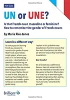 Un oder Une? Ist dieses französische Wort männlich oder weiblich? - Un or Une? Is this French word masculine or feminine?