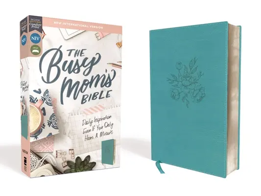 Niv, Busy Mom's Bible, Lederweich, Teal, Red Letter Edition, Comfort Print: Tägliche Inspiration, auch wenn Sie nur eine Minute Zeit haben - Niv, Busy Mom's Bible, Leathersoft, Teal, Red Letter Edition, Comfort Print: Daily Inspiration Even If You Only Have One Minute