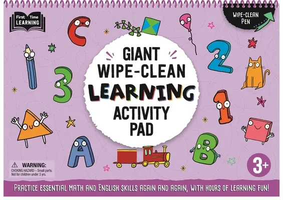 Riesiges Wisch-sauber-Lernpaket: Üben Sie wichtige mathematische und englische Fertigkeiten mit stundenlangem Lernspaß! 3+ - Giant Wipe-Clean Learning Activity Pack: Practice Essential Math and English Skills, with Hours of Learning Fun! 3+