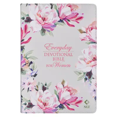 NLT Holy Bible Everyday Devotional Bible for Women Neue Lebendige Übersetzung, Veganes Leder, Pink Floral bedruckt - NLT Holy Bible Everyday Devotional Bible for Women New Living Translation, Vegan Leather, Pink Floral Printed