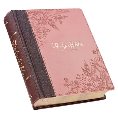 KJV Heilige Bibel, Notizbibel, Kunstledereinband - King James Version, braun/rosa - KJV Holy Bible, Note-Taking Bible, Faux Leather Hardcover - King James Version, Brown/Pink