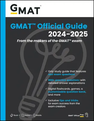 GMAT Offizieller Leitfaden 2024-2025: Buch + Online-Fragenbank - GMAT Official Guide 2024-2025: Book + Online Question Bank