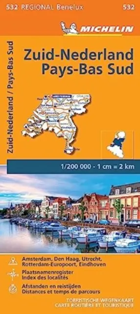 Niederlande Süd - Michelin Regionalkarte 532 - Netherlands South - Michelin Regional Map 532