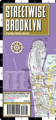 Streetwise Brooklyn Map - Laminierter Innenstadtplan von Brooklyn, New York - Streetwise Brooklyn Map - Laminated City Center Street Map of Brooklyn, New York