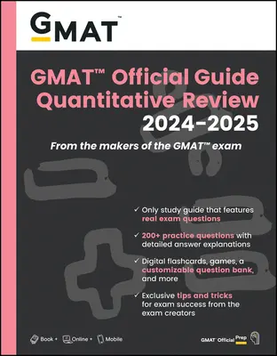 GMAT Official Guide Quantitative Review 2024-2025: Buch + Online-Fragenbank - GMAT Official Guide Quantitative Review 2024-2025: Book + Online Question Bank