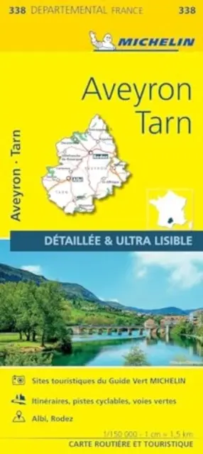 Aveyron, Tarn - Michelin Ortskarte 338 - Aveyron, Tarn - Michelin Local Map 338