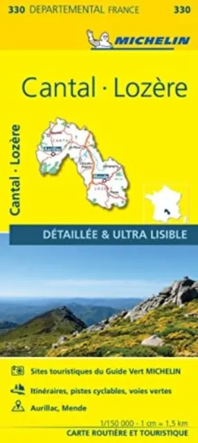 Cantal, Lozire - Michelin Ortskarte 330 - Cantal, Lozire - Michelin Local Map 330