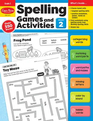 Spiele und Aktivitäten zur Rechtschreibung, Klasse 2, Lehrermaterial - Spelling Games and Activities, Grade 2 Teacher Resource