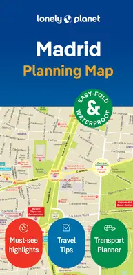 Lonely Planet Madrid Stadtplan 2 - Lonely Planet Madrid City Map 2