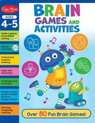 Brain Games and Activities, Arbeitsbuch für 4 - 5 Jahre - Brain Games and Activities, Ages 4 - 5 Workbook