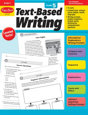 Textbasiertes Schreiben, Klasse 5, Lehrermaterial - Text-Based Writing, Grade 5 Teacher Resource