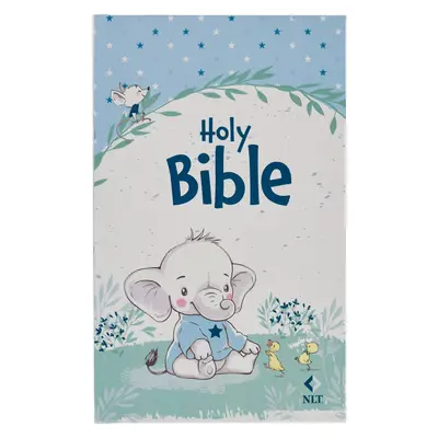 NLT Keepsake Holy Bible für Baby Jungen Taufe Ostern, New Living Translation, Blau - NLT Keepsake Holy Bible for Baby Boys Baptism Easter, New Living Translation, Blue