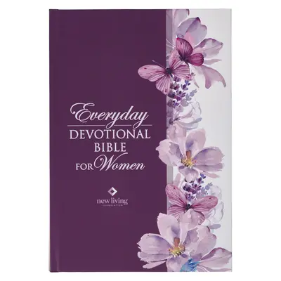 NLT Heilige Bibel Alltagsbibel für Frauen Neue Lebendige Übersetzung, violett geblümt gedruckt - NLT Holy Bible Everyday Devotional Bible for Women New Living Translation, Purple Floral Printed